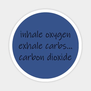 inhale exhale design Magnet